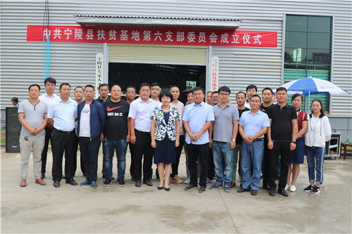 宁陵县又有四个扶贫基地新建党组织和脱贫攻坚专家人才服务站揭牌了